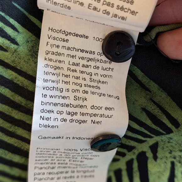 SUGAR HILL Shirt Dress Green & Black Sz 6 - Picture 11 of 11